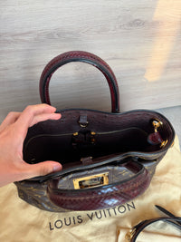 Sac Louis Vuitton en python et cuir d’autruche 15/08