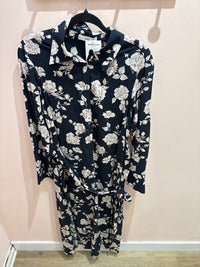 Robe longue Mango blanche à fleurs T.M