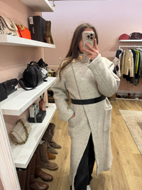 Manteau gris clair Ba&sh T.S