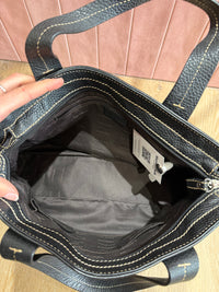 Sac noir lancel cuir grainé