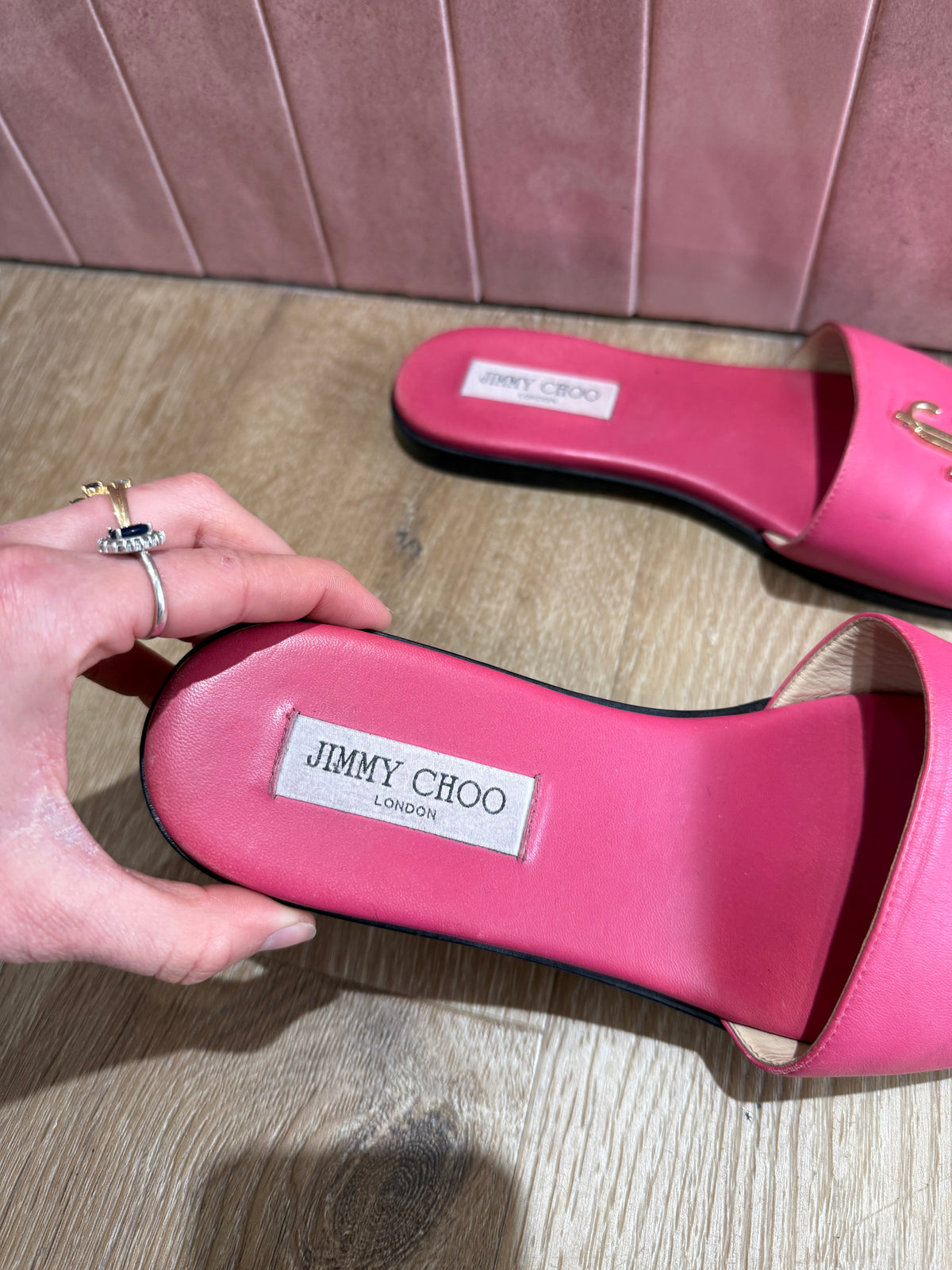 Mules - Jimmy Choo rose, T.39,5