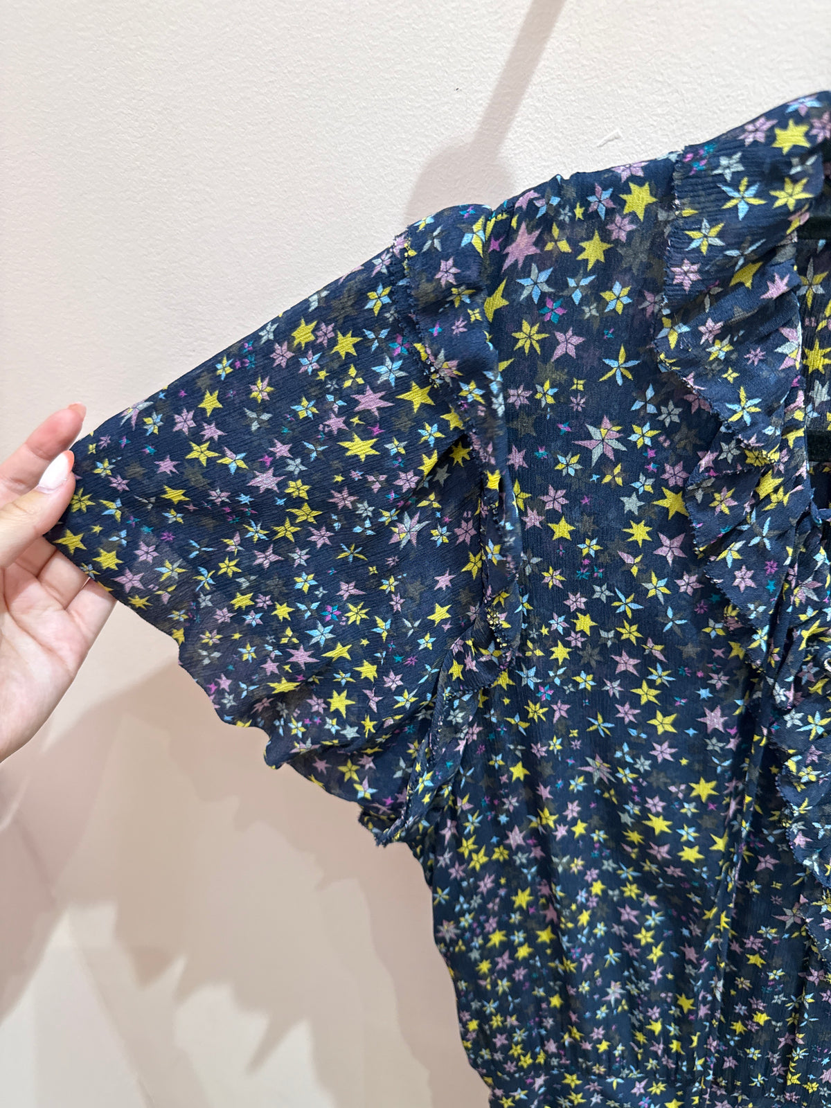 Robe bleu marine étoile jaune Zadig & Voltaire T.L