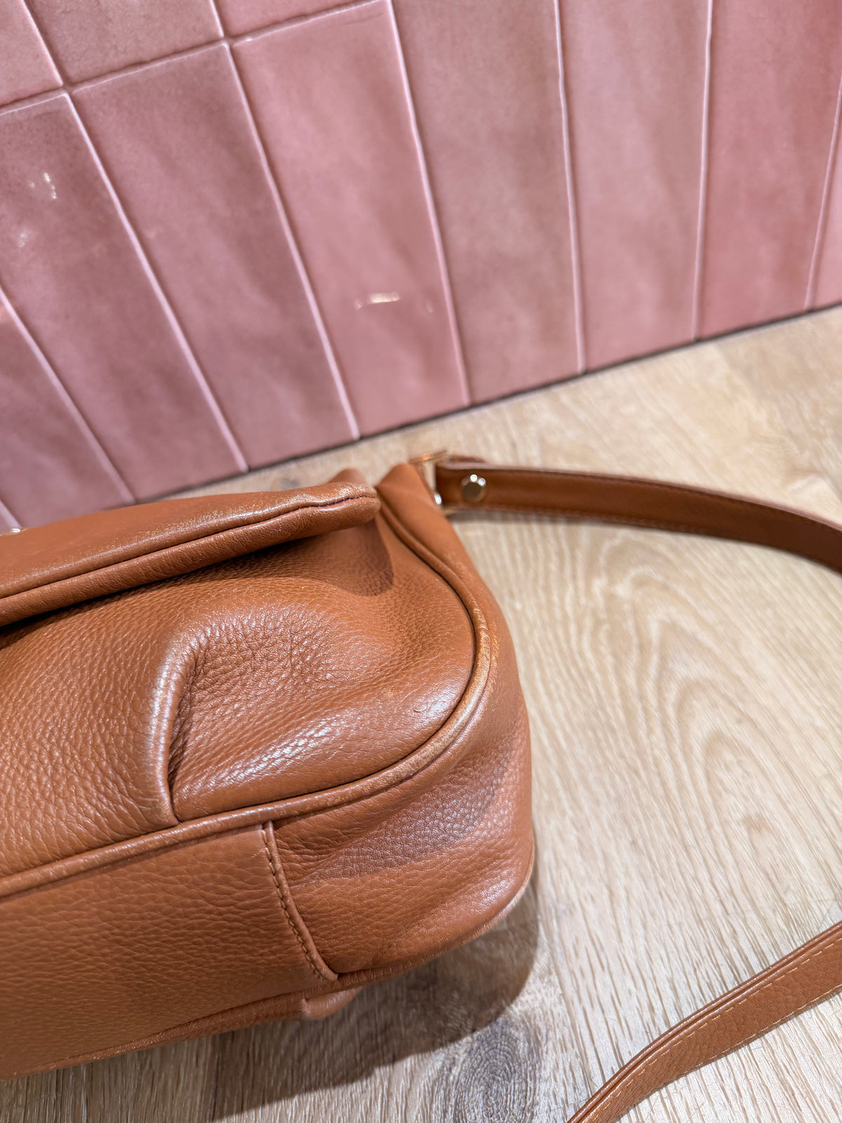 Le Tanneur sac en cuir marron 08/09
