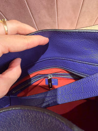 Sac lancel violet en cuir 07/08
