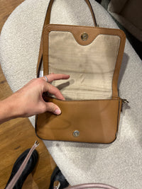 Sac Ralph Lauren cuir camel