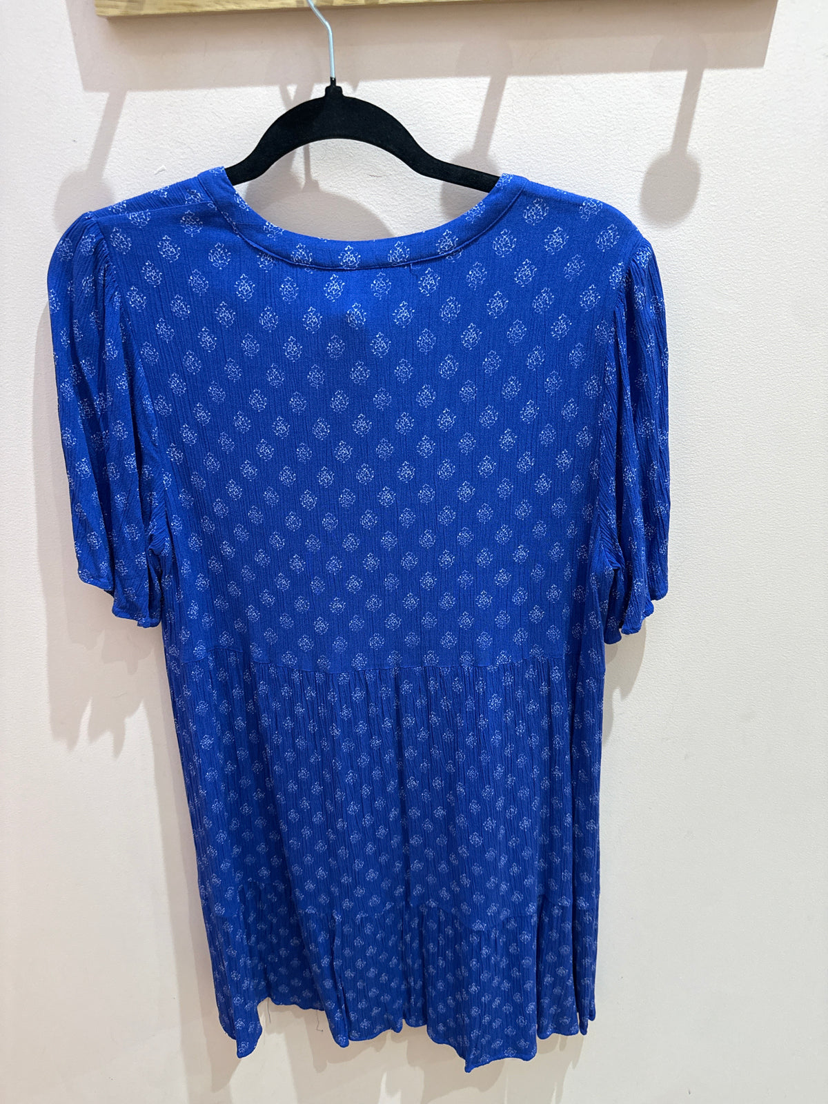 Maison 123 robe bleu motif blanc T.42