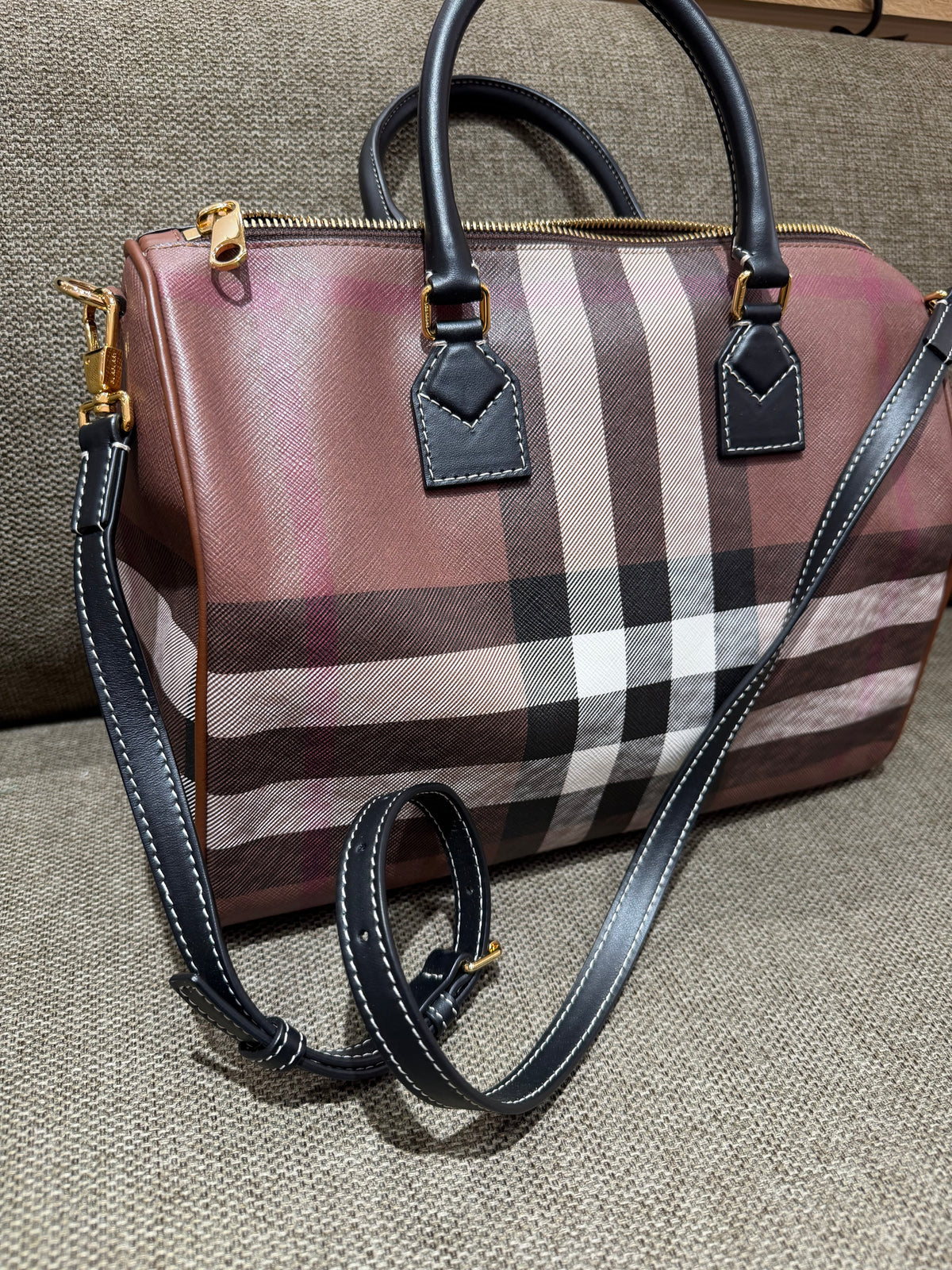 Sac bowling moyen Check (cabas) 15/10