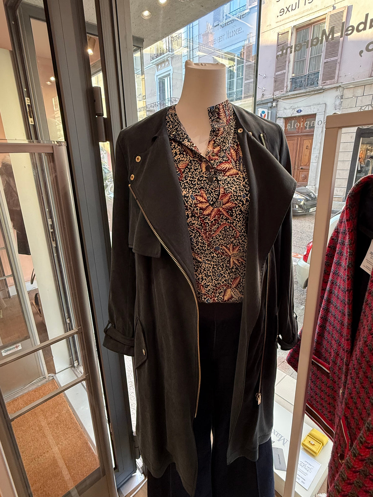 Trench ikks gris taille 40
