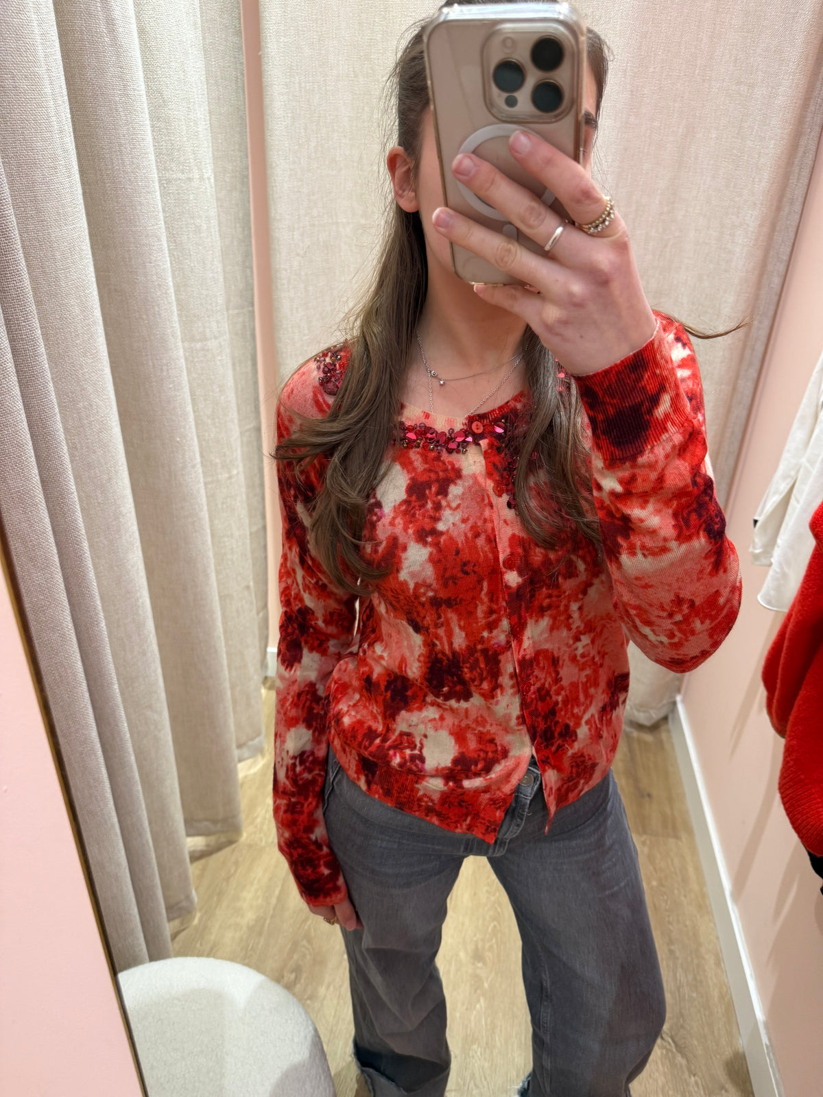 Gilet rouge blanc Twinset Taille TM