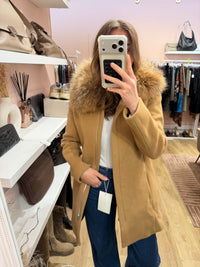 Manteau beige à capuche Claudie Pierlot - T.XS 11/10