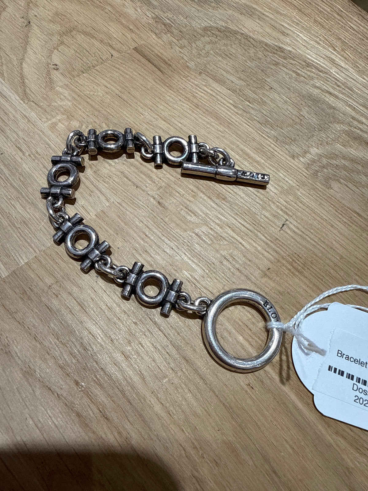 Bracelet chaîne argenté blow