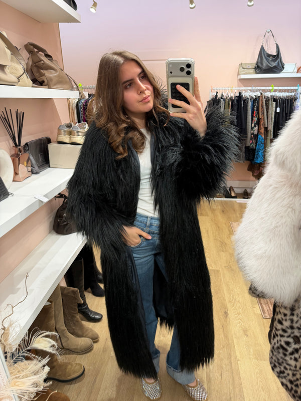 Veste longue en fausse fourrure Zadig & Voltaire T.38 12/10