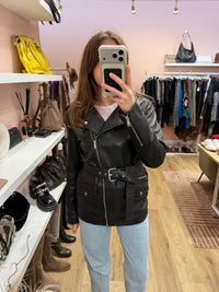 Veste en cuir ikks T.S 20/10