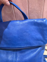 Sac à dos bleu roi cuir Naterra 27/05