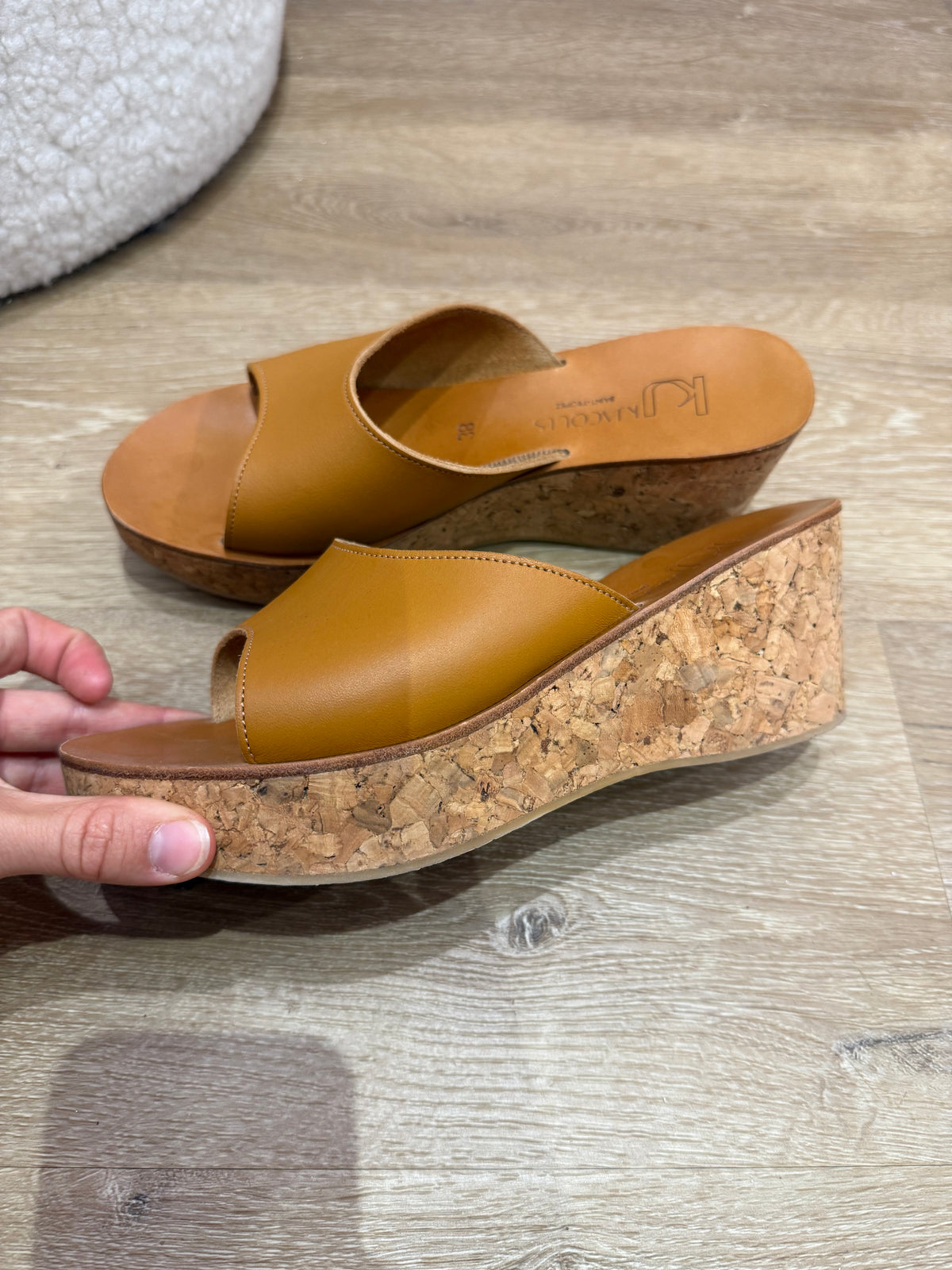 Mules k jaques T.38 cuir 08/07