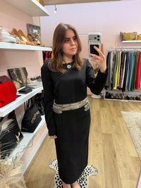 Ensemble Pinko noir top et jupe T.40 02/08