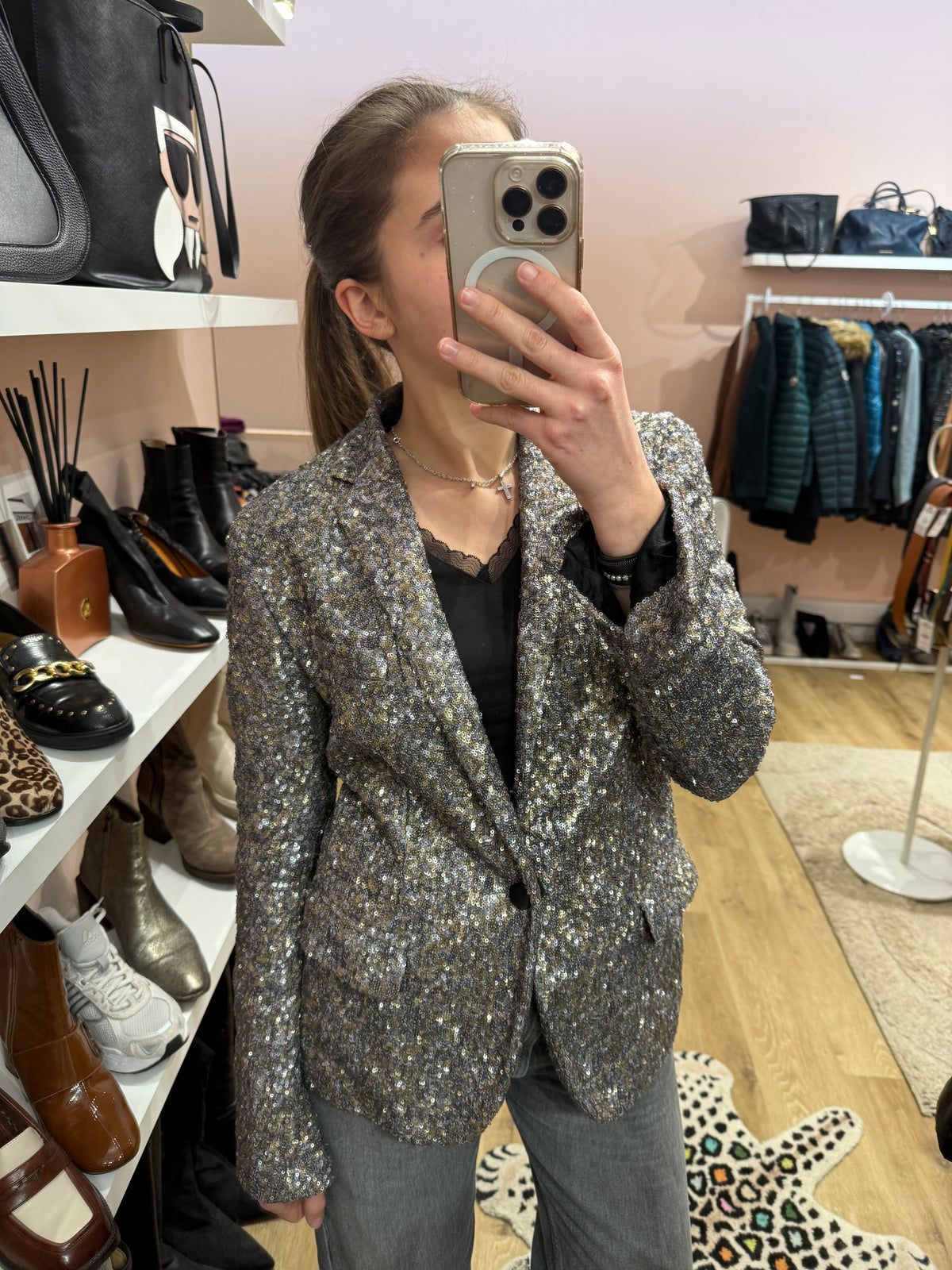 Blazer argenté strass Zadig & Voltaire T.M