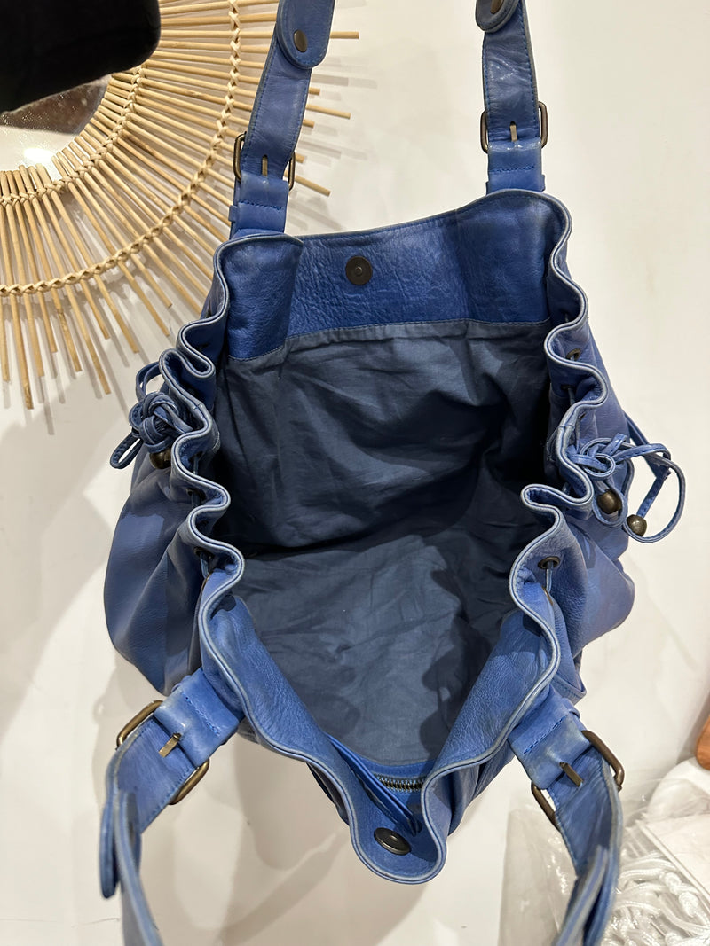 Sac Gérard Darel cuir bleu