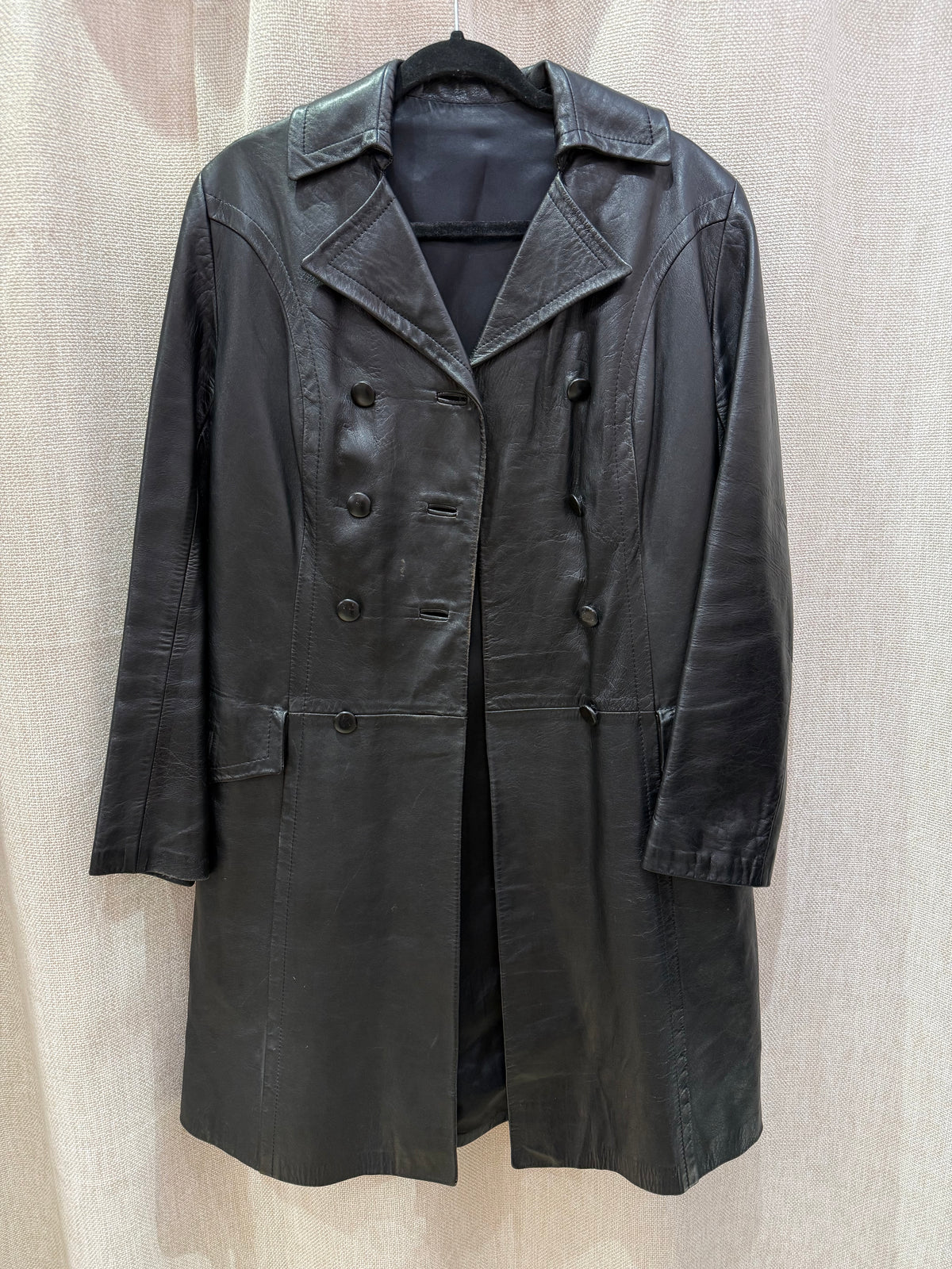 Veste longue cuir T38