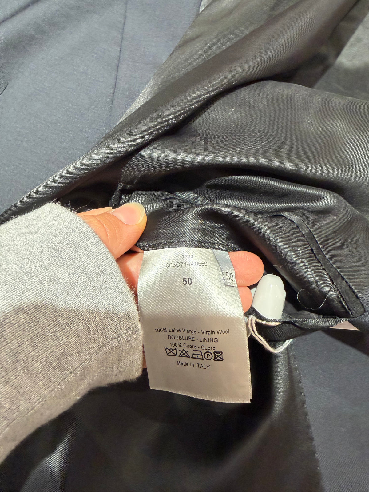 Dior - Blazer bleu nuit  - T.XL 22/09