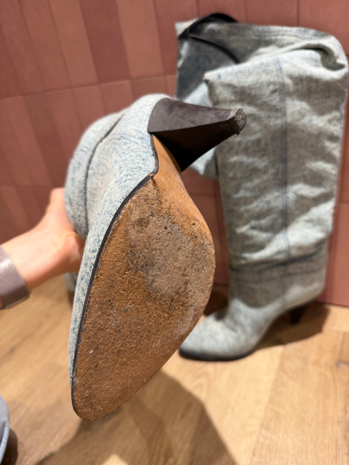 Bottes à talons en jean Isabel Marant T.39 15/09