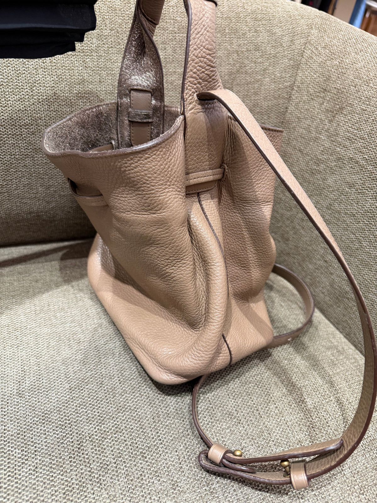 Sac taupe Gérard Darel petit modèle cuir 01/09