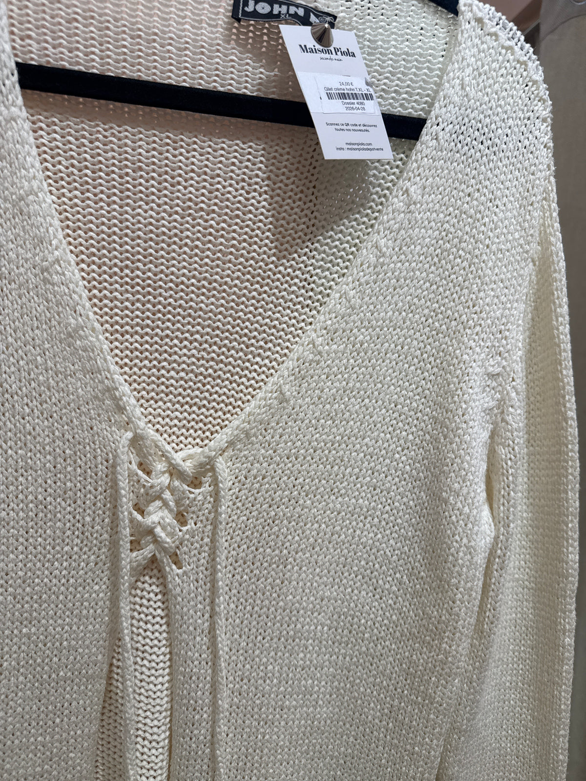 Gilet crème hohn T.XL