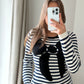 Pull blanc marine manoush T.S