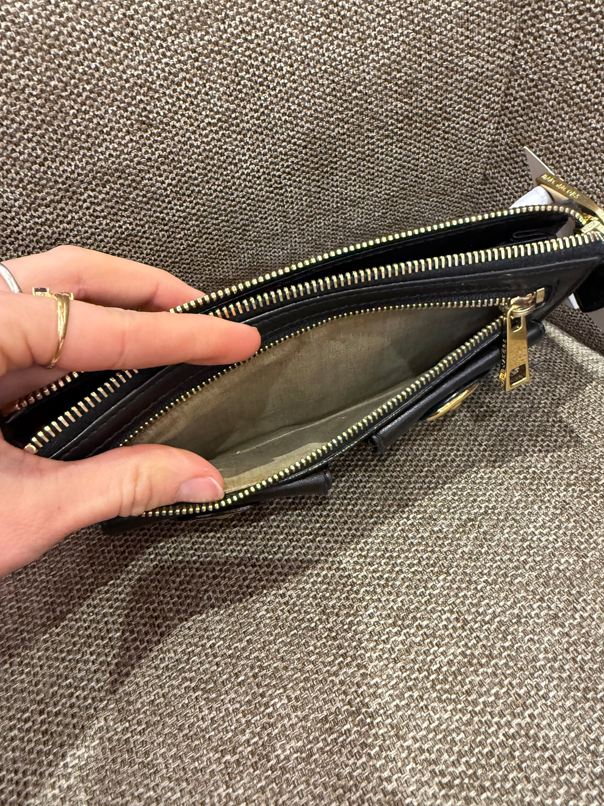 Porte-monnaie Marc Jacobs Noir détail doré T.TU
