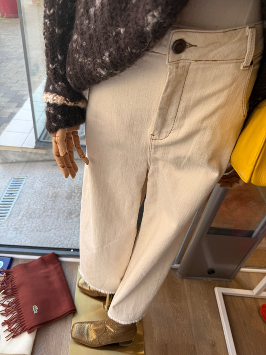 Pantalon beige cotélac T.S