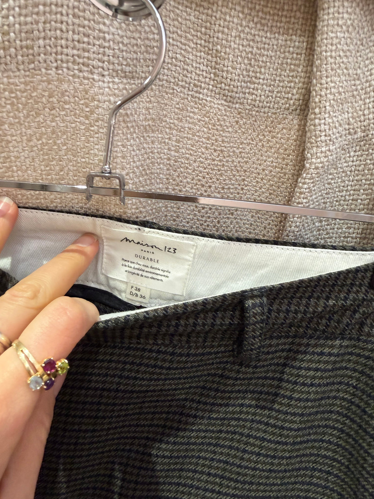 Pantalon kaki maison 123 T.38