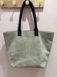 Yaya - Beige - Sac cabas beige daim cuir - T.TU