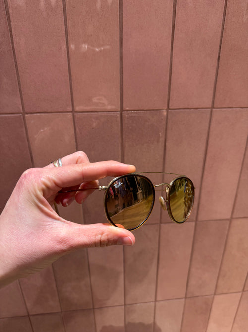 Lunettes rayban doré