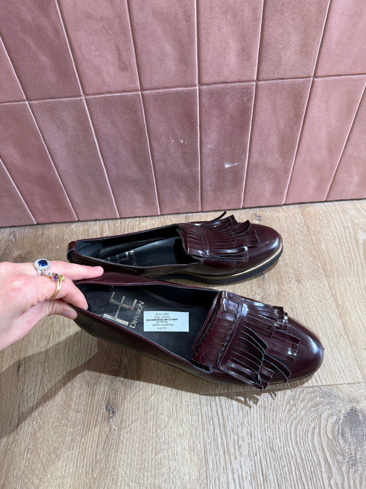 Mocassins rouges