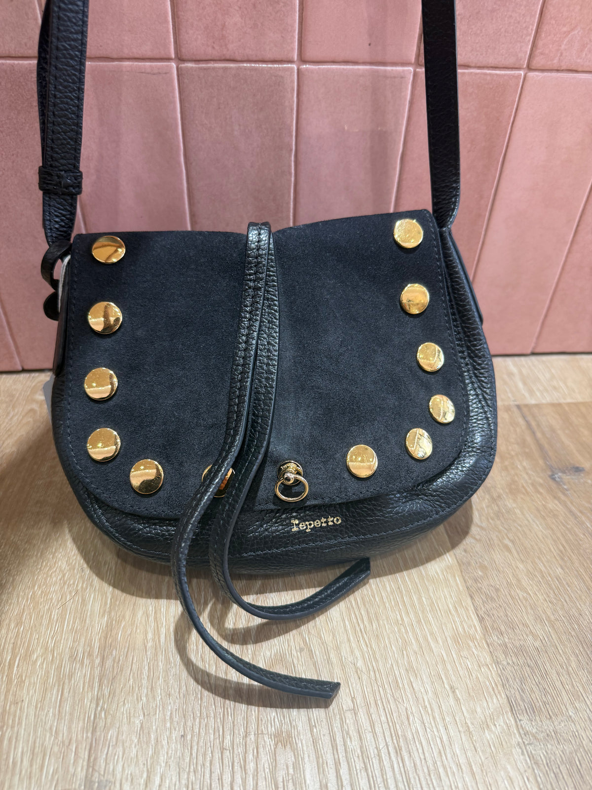 Repetto Sac noir cuir 23/07