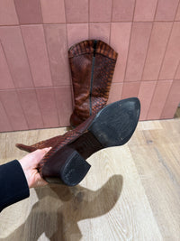 Bottes marron Donna serpent