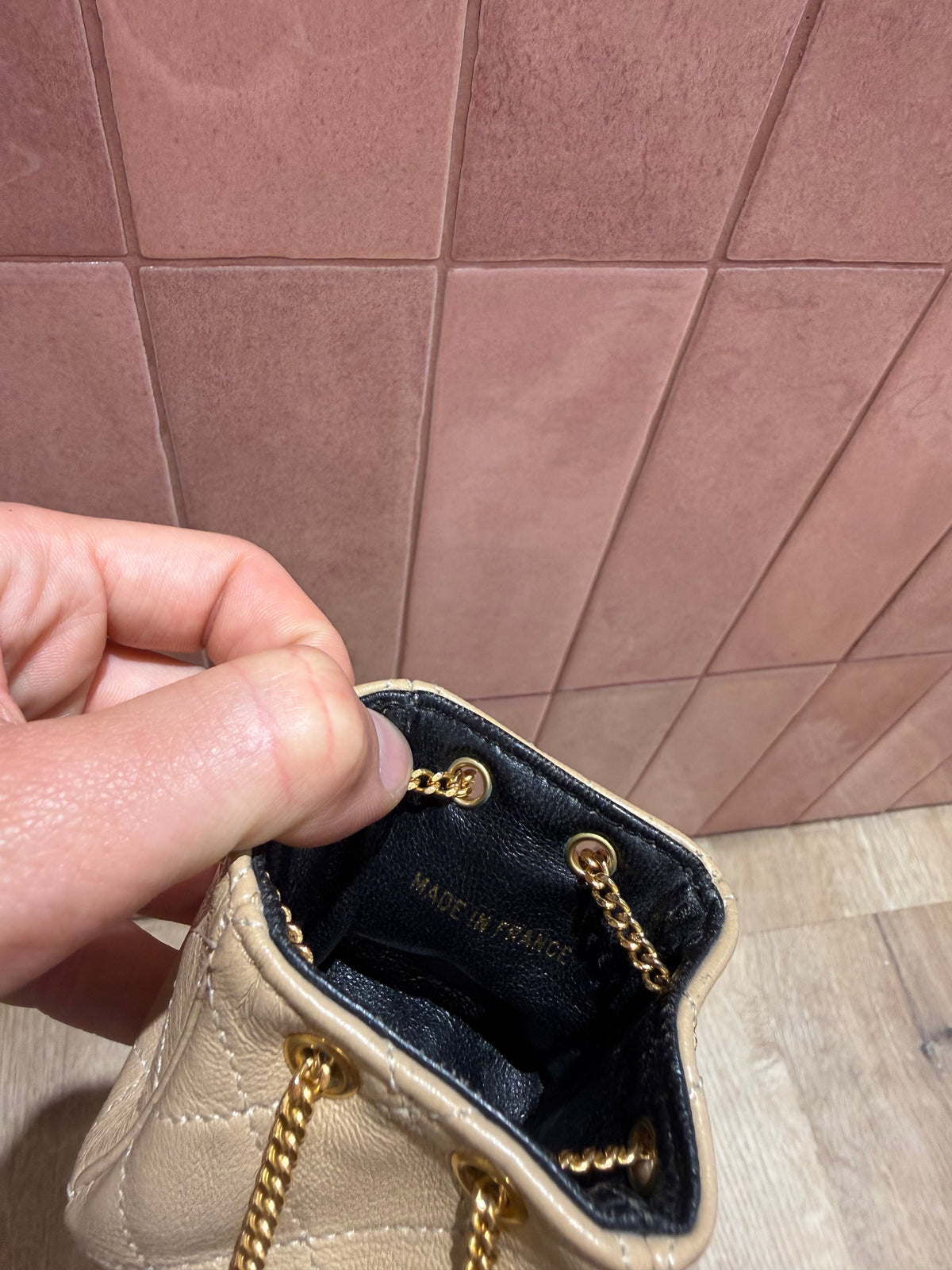 Ceinture sac Chanel Beige cuir 05/06