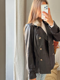 Veste en cuir Caroll Taille 40