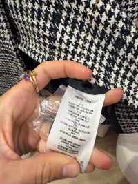 Manteau gris pied-de-poule Caroll T.L