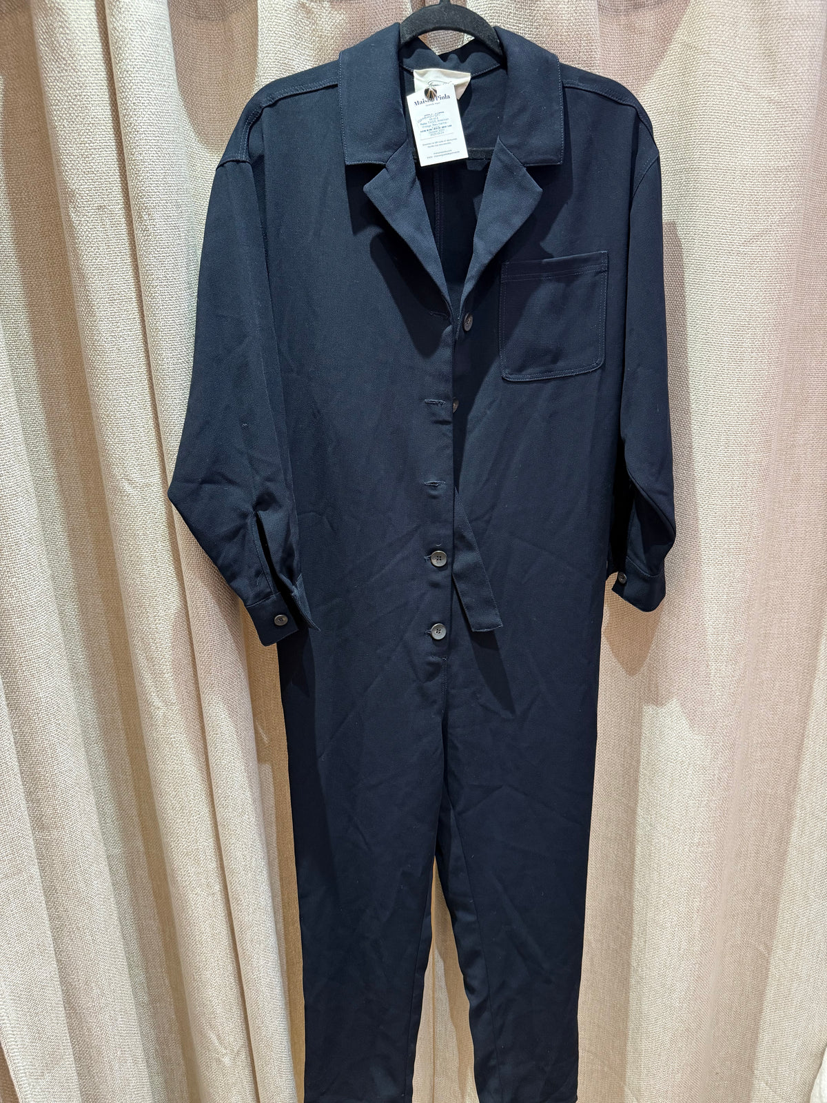 Combinaison , T.XS/S, American Vintage, Bleu marine