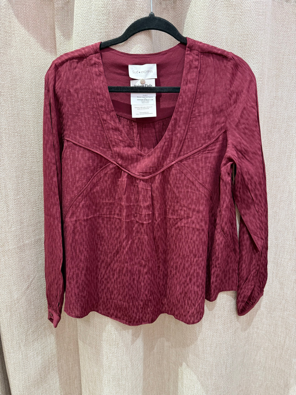 Blouse rouge Sud Express T.S