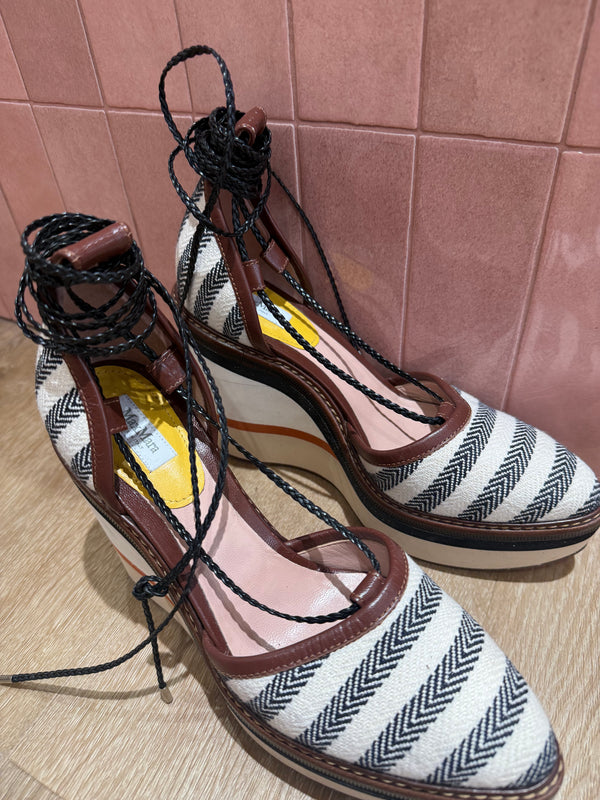 Sandales Max Mara Blanc T.40