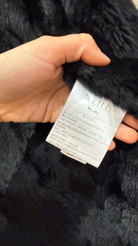 doudoune noire doublure lapin weill Taille XL