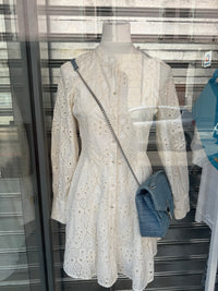 Sézane Robe blanche broderie anglaise T.M 19/07