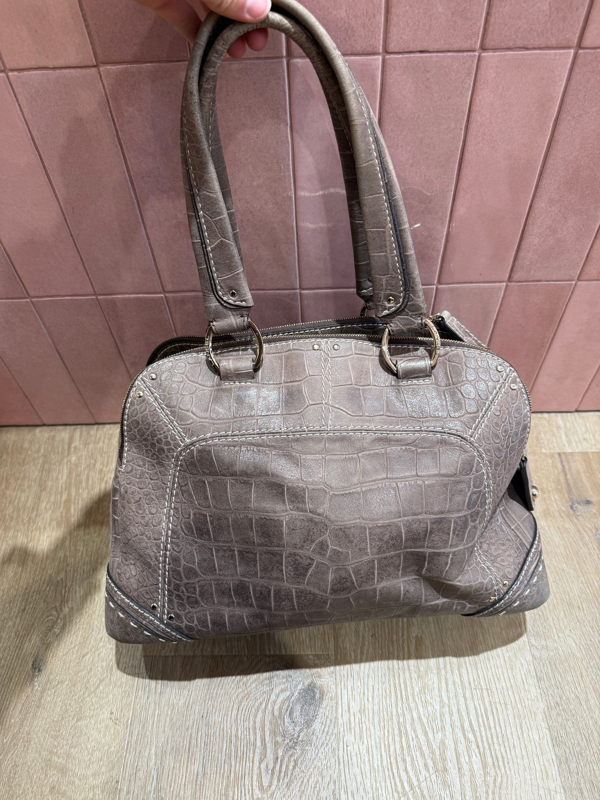 Sac lancel taupe cuir
