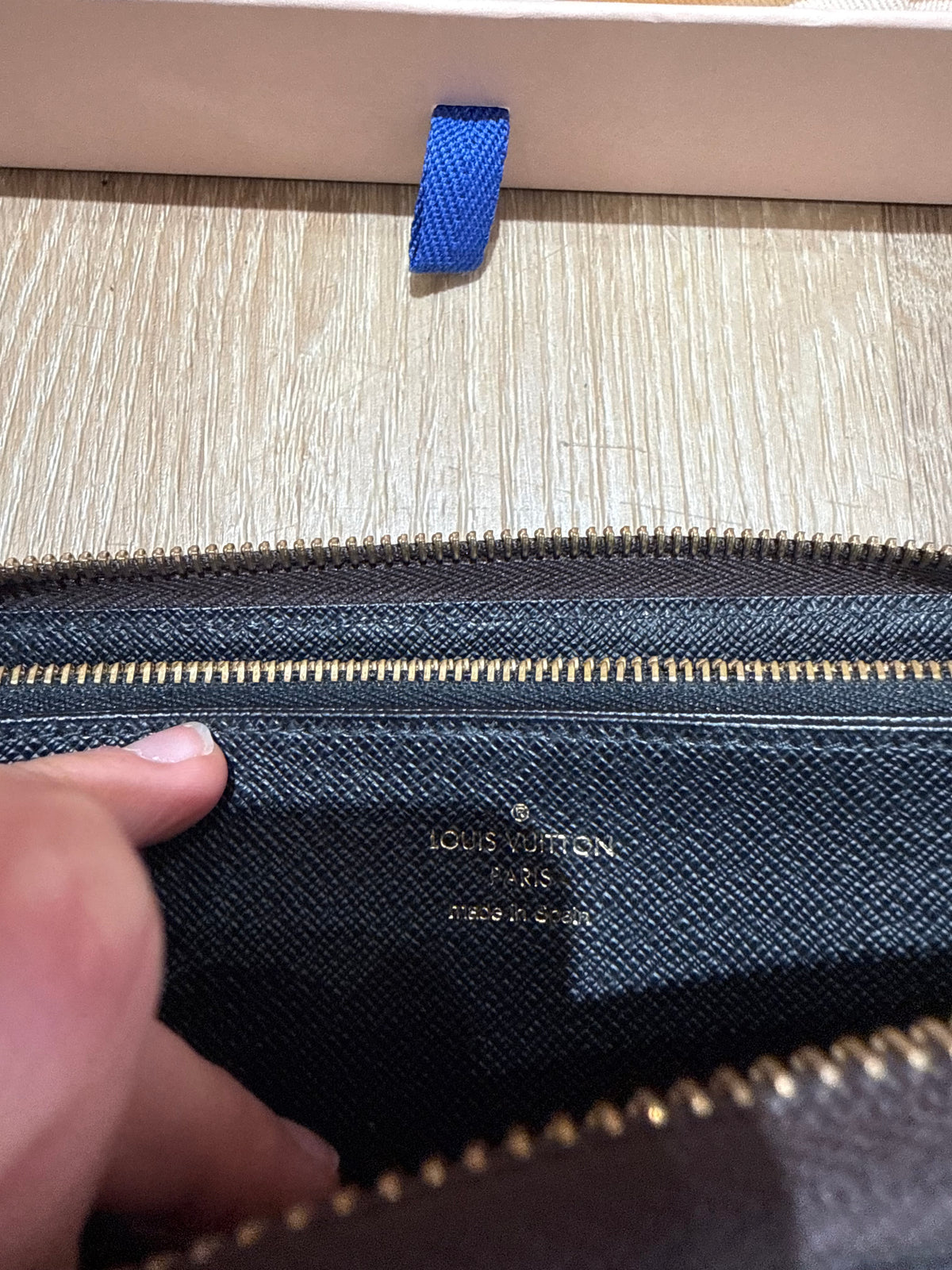 Porte-feuille Louis Vuitton zippy monogramme géant