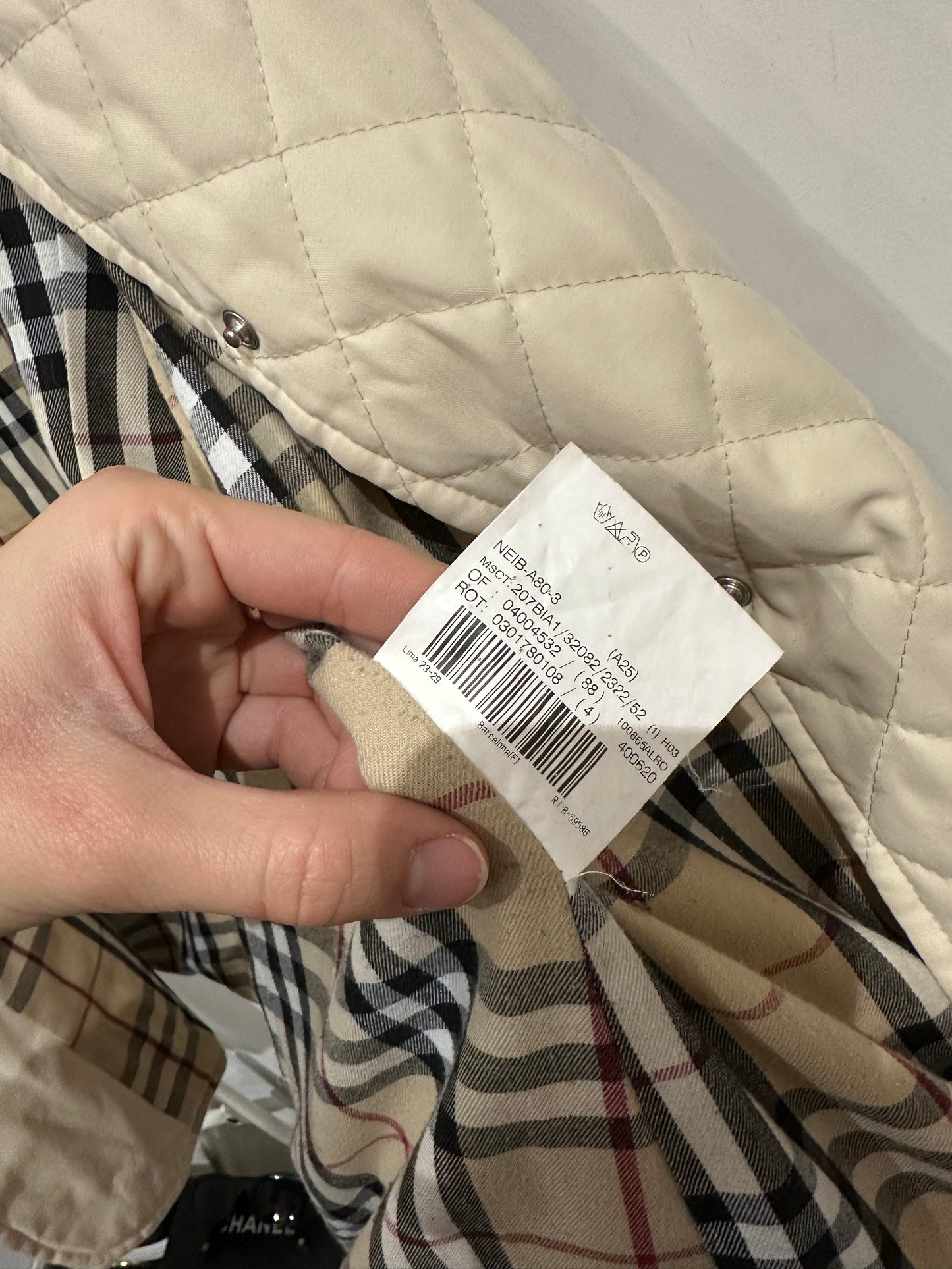 Veste Burberry T.XL/L beige