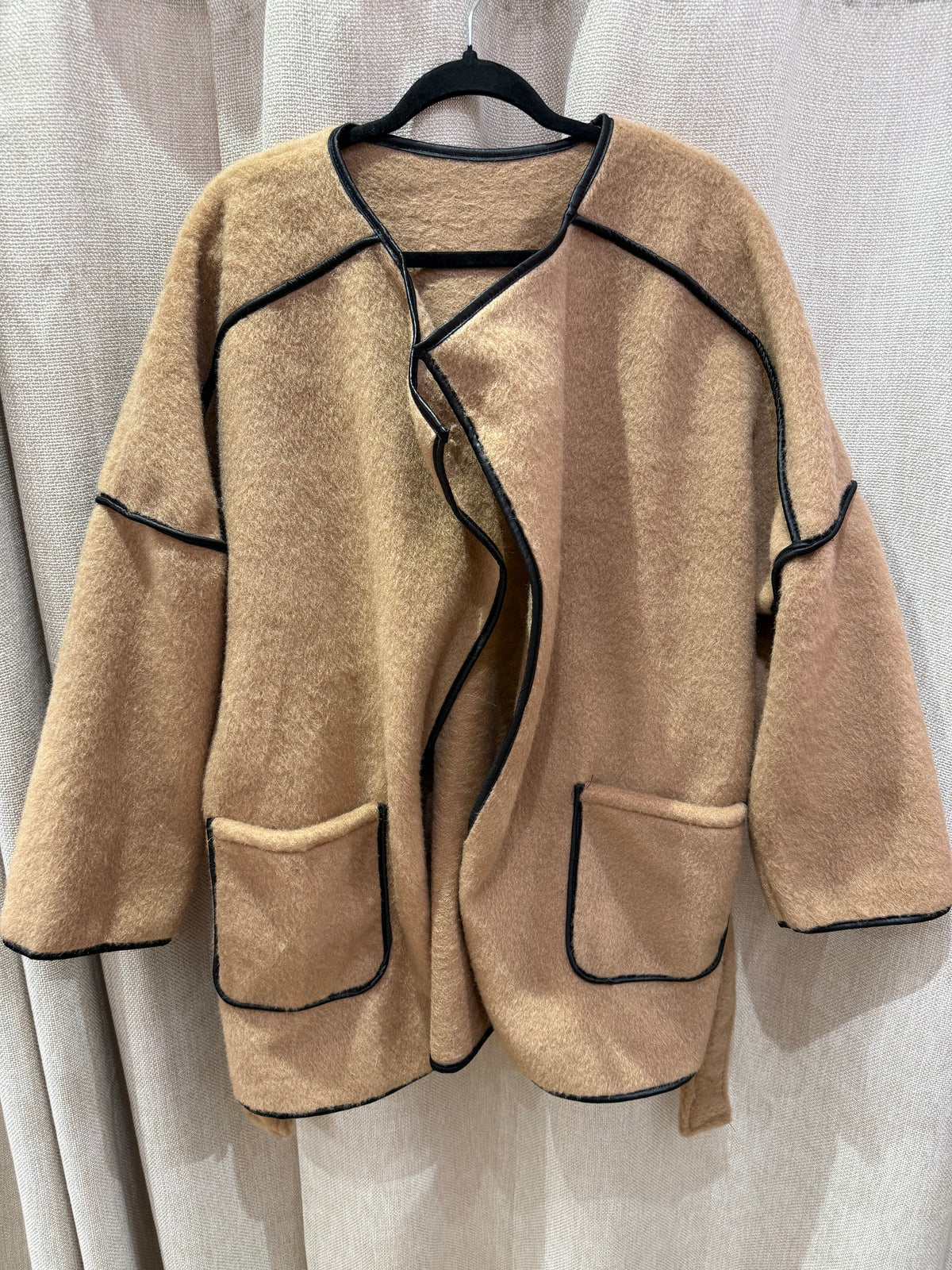 Veste marron fausse fourrure t.U