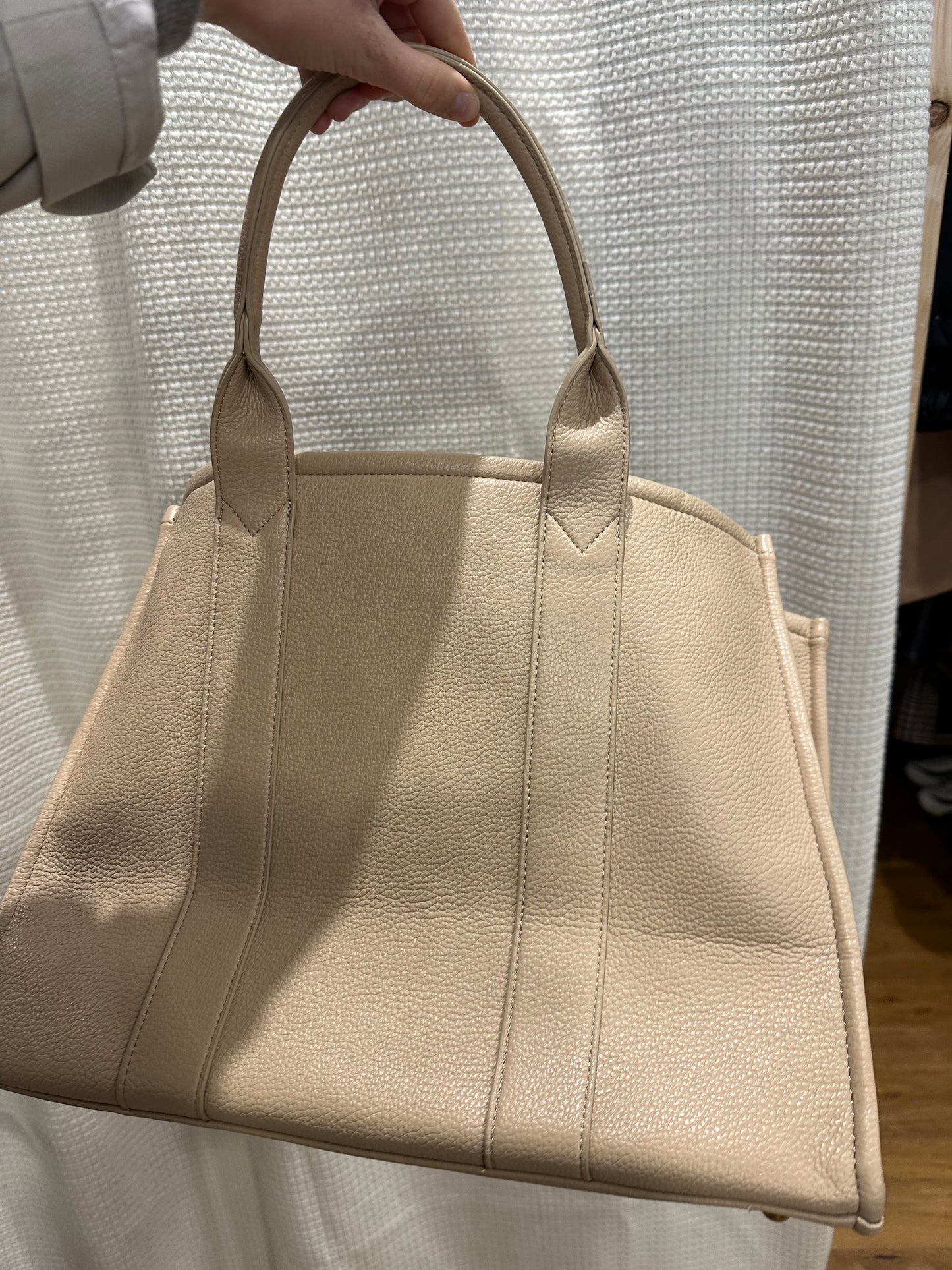 Sac inspiration beige simili cuir