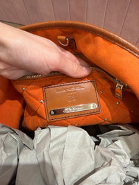 Sac beige et orange Lancel 21/10